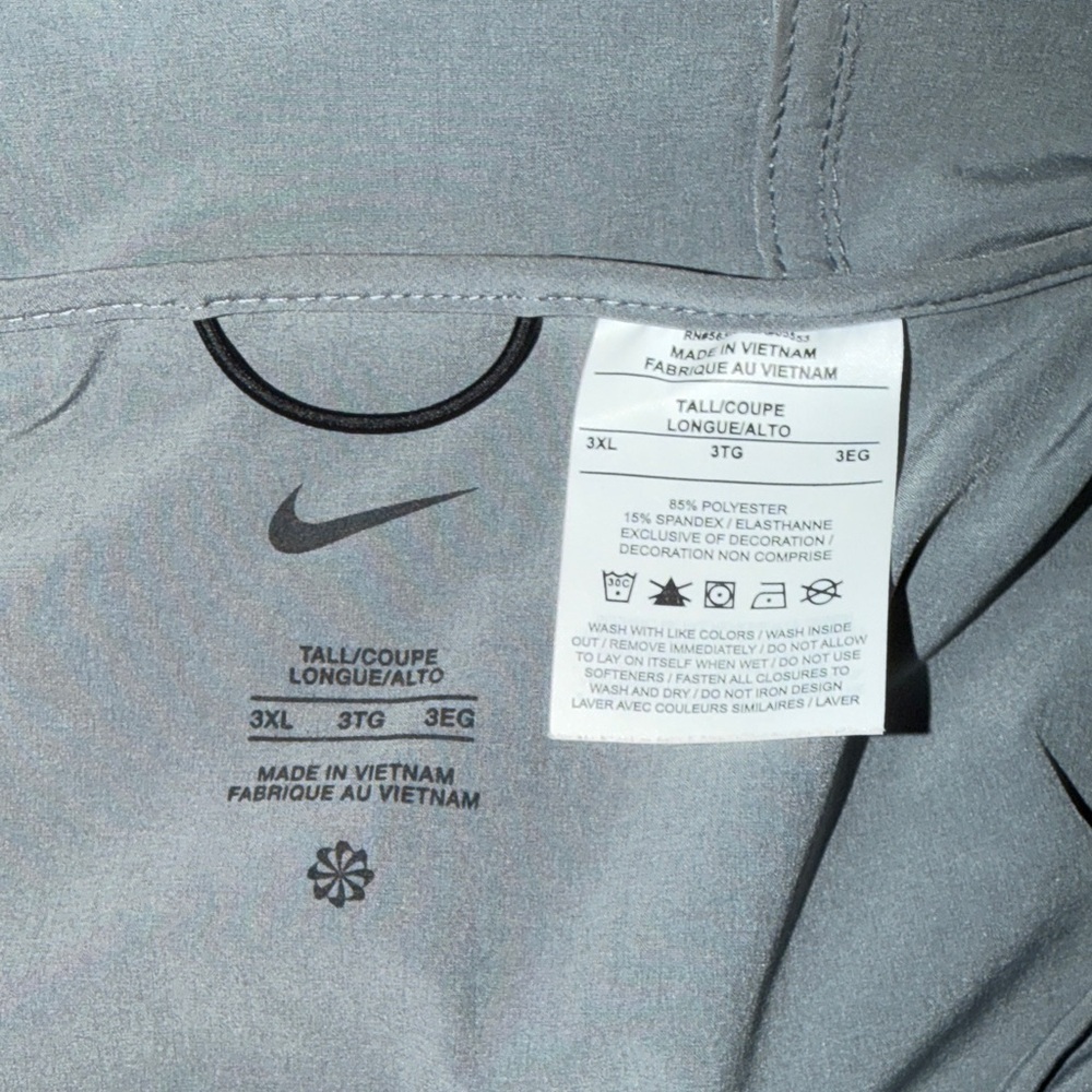 Nike Men's Light Gray Windbreaker Jacket and Pants - Picture 6 of 13
